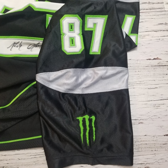 Autographed Rob Gronkowski 87 Jersey Rare Monster Energy New England Patriots XL - Picture 11 of 16